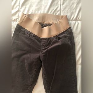 Gap 27 4 long tall maternity gray corduroy bootcut pants